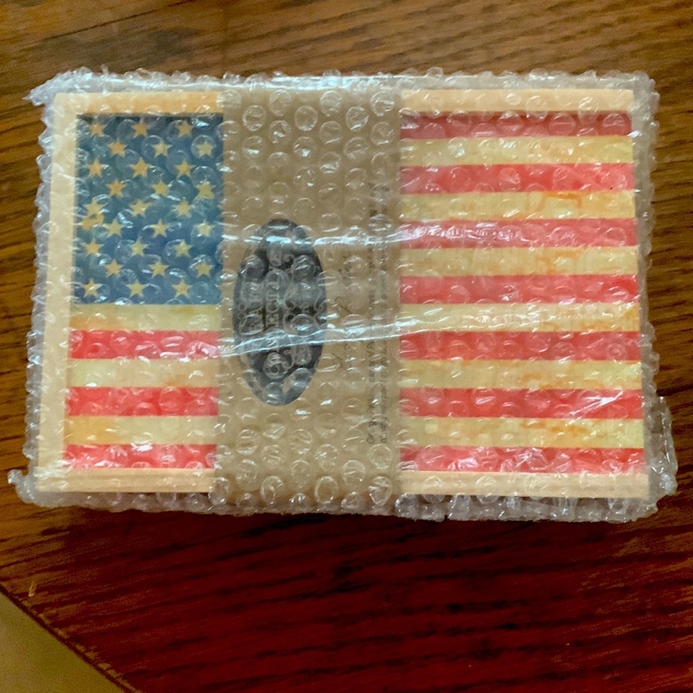 Craft Collectible Vintage Inspired Deck of Cards with Wood Case American Flag